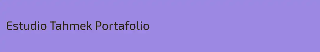 Estudio Tahmek Portafolio